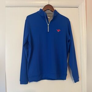 Mens Peter Millar RBL Southern Methodist University Perth Quarter Zip